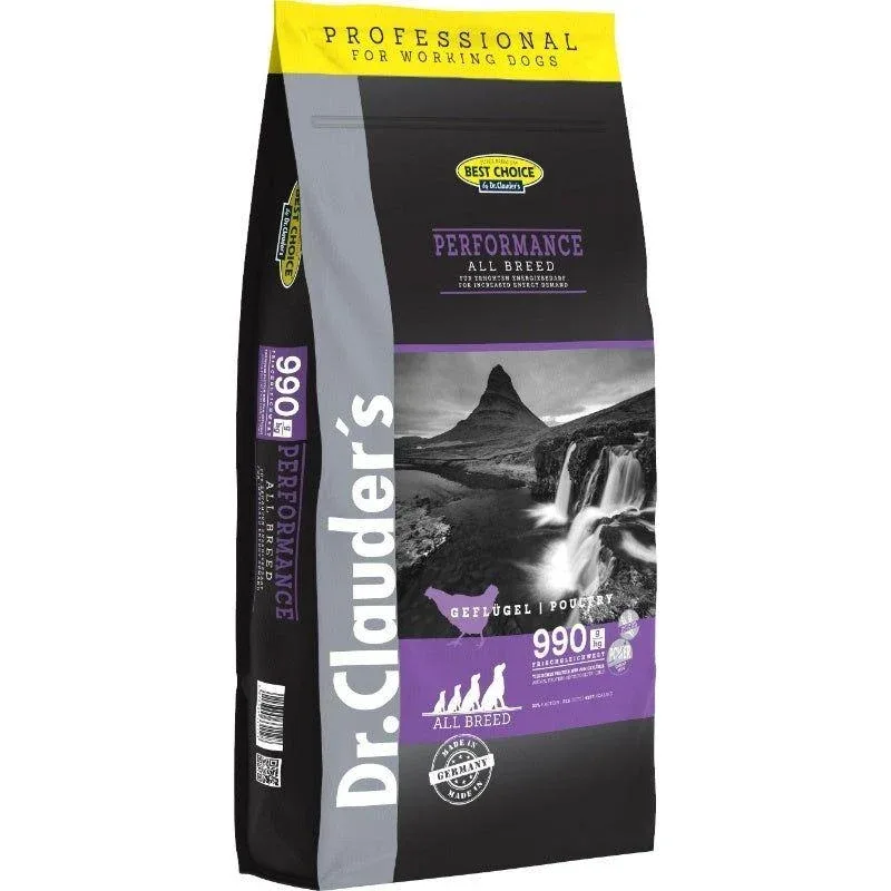 20kg Høy Energi Hundefor Power Performance Dr.Clauder’s