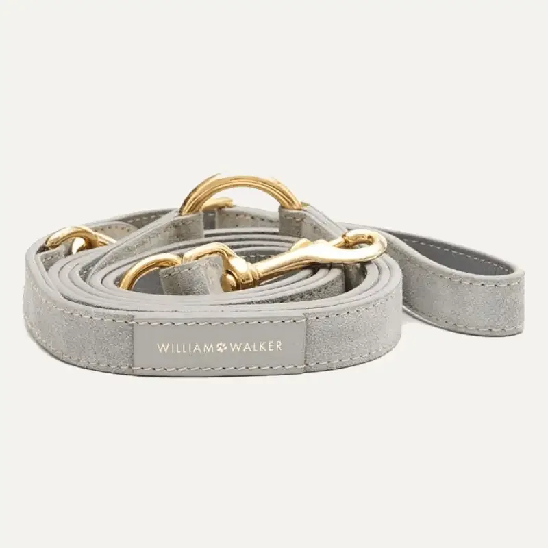 3-way Leash Suede Sea Salt