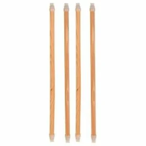 4 Sittepinner Tre Ø10 og 12mm, 35cm