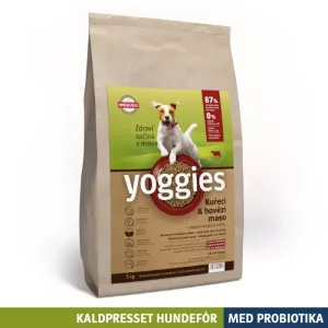 5 kg KYLLING & STORFE med probiotika MINI – kaldpresset hundefôr YOGGIES