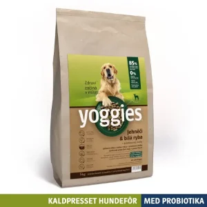 5 kg LAM & HVIT FISK med probiotika – kaldpresset hundefôr YOGGIES – diettfôr