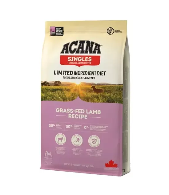 Acana, Grass Fed Lamb, Singles, 6kg.
