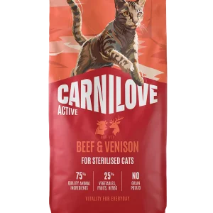 Active Cat Beef & Venison for sterilisert voksenkatt av alle raser