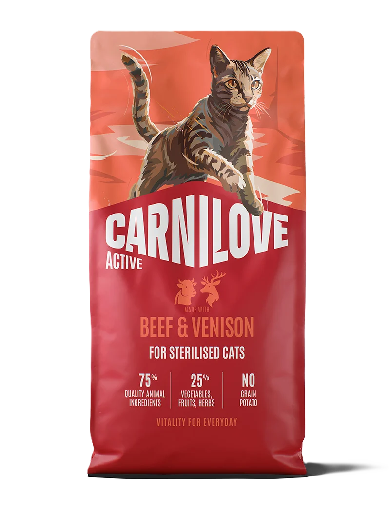 Active Cat Beef & Venison for sterilisert voksenkatt av alle raser