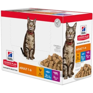Adult Chicken Ocean Fish Beef Pouch - Wet Cat Food