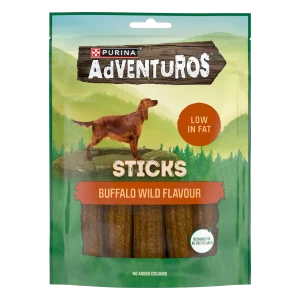 Adventuros Mini Sticks Buffalo Hundegodbit 90g