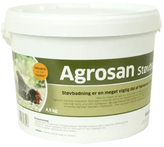 Agrosan støvbad til høner og vaktler 4,5 kg