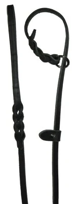 Alac Utställningskoppel Läder Svart Ring+Stopp 10Mmx190Cm