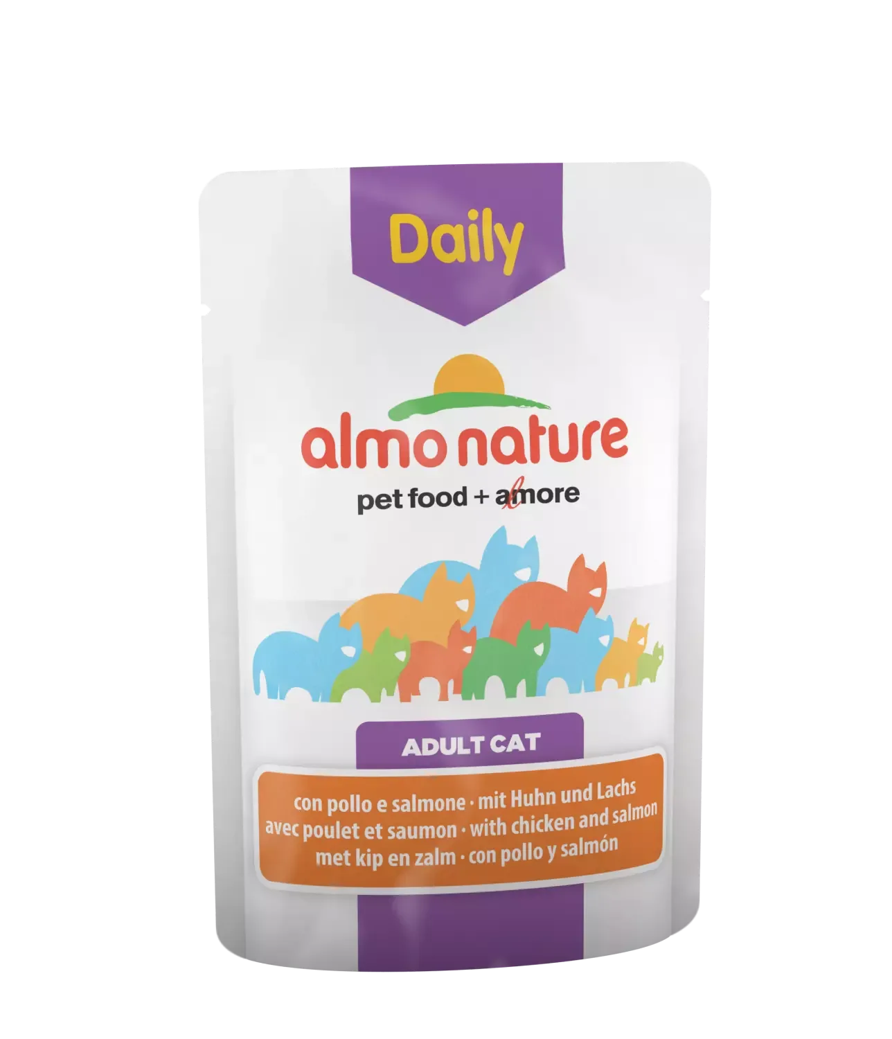Almo Nature Daily Menu med Kylling og laks 70g (30)