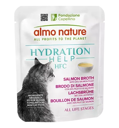 almo nature Hydration Help HFC Salmon Broth and Salmon 50g