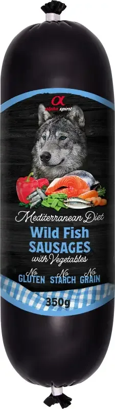 Alpha Spirit – Middelhavets ville fiskepølse med grønnsaker 350g