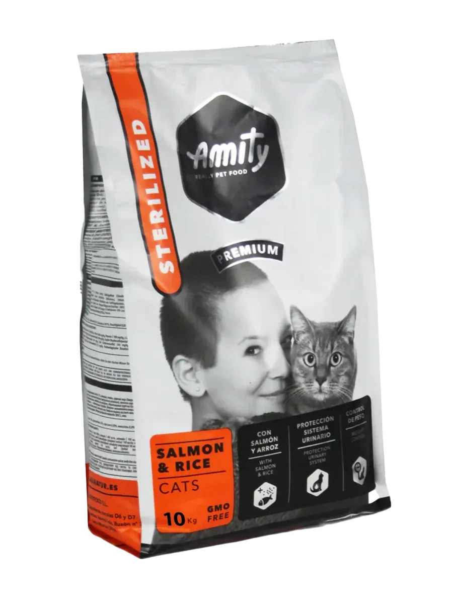 Amity Salmon & Rice Cats Sterilized 10kg