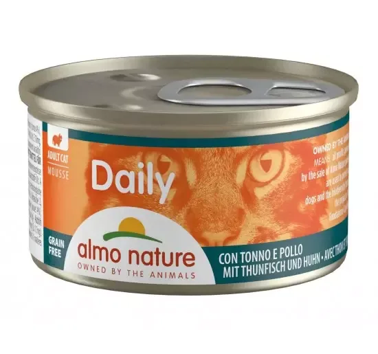 AN Daily Cat mousse with Tuna and Chicken Can 85 g