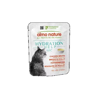 AN HFC Cat Hydration Help, Broth w/Salmon Fillet, Pouch, 50g.