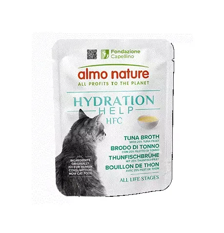 AN HFC Cat Hydration Help, Broth w/Tuna Fillet, Pouch, 50g.