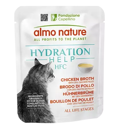 AN HFC Cat Hydration Help Chicken Broth with Chicken Fillet Pouch 50 g