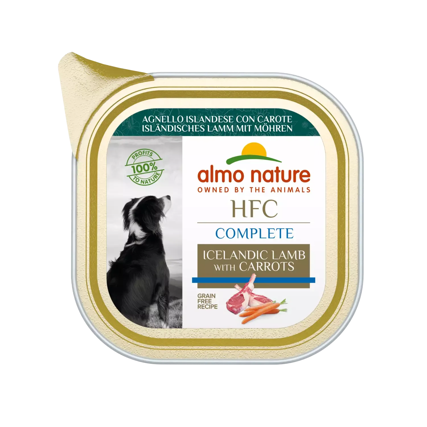 AN HFC Dog Complete – Icelandic Lamb with Carrots Alu 85 g