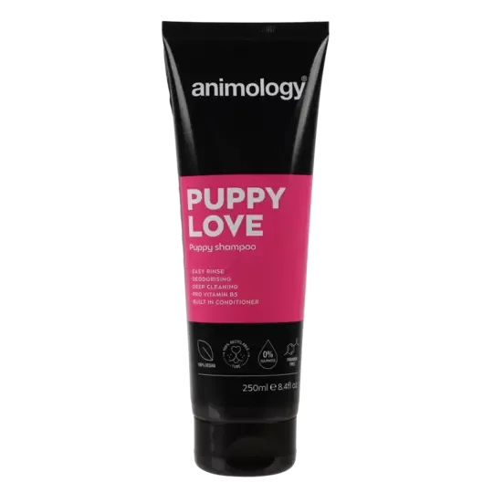 Animology Puppy Love Valpesjampo 250 ml – Ekstra Mild Dyprens med Balsam