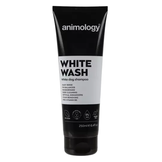 Animology White Wash Hundesjampo – For Hvit Pels, Optisk Forsterker (250ml)