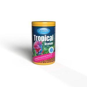 Aquaris Tropical Granulat – komplettfôr for tropiske akvariefisk, 250 ml