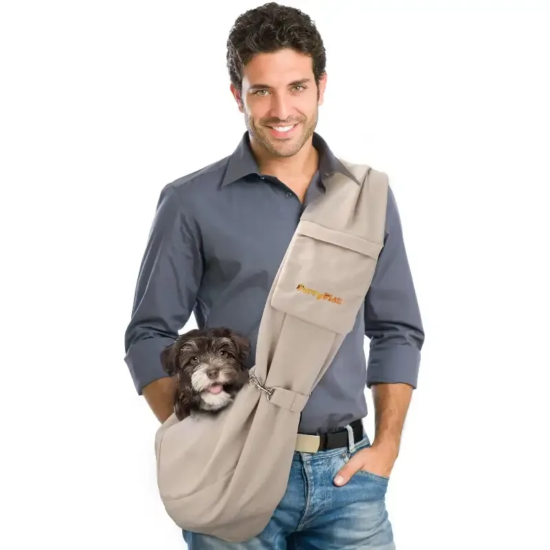 Bæreveske til hund – beige