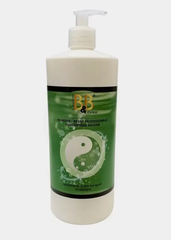 B&B – Hundefrisørens profesjonelle fuktighetsgivende balsam 1000 ml.