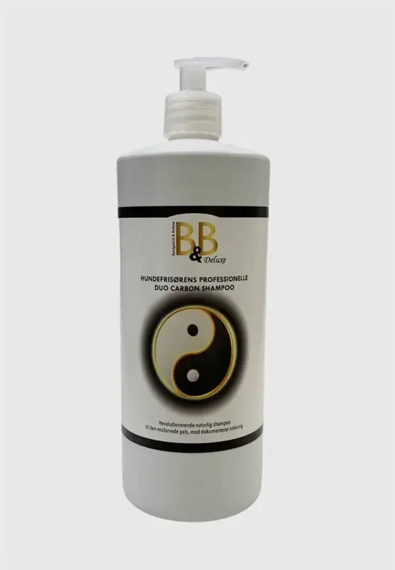 B&B – Hundesalongens profesjonelle Duo Carbon sjampo 1000 ml.