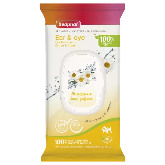 Beaphar Bio Cosmetic Pet Wipes Øyne & Ører 30pk