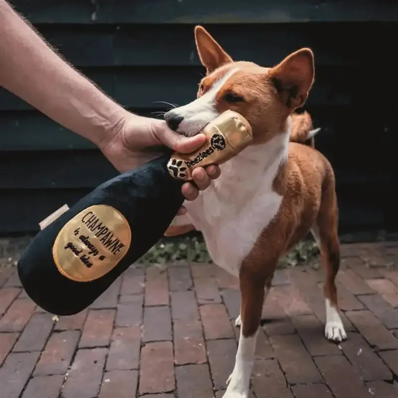 Beeztees Plysj Champagneflaske