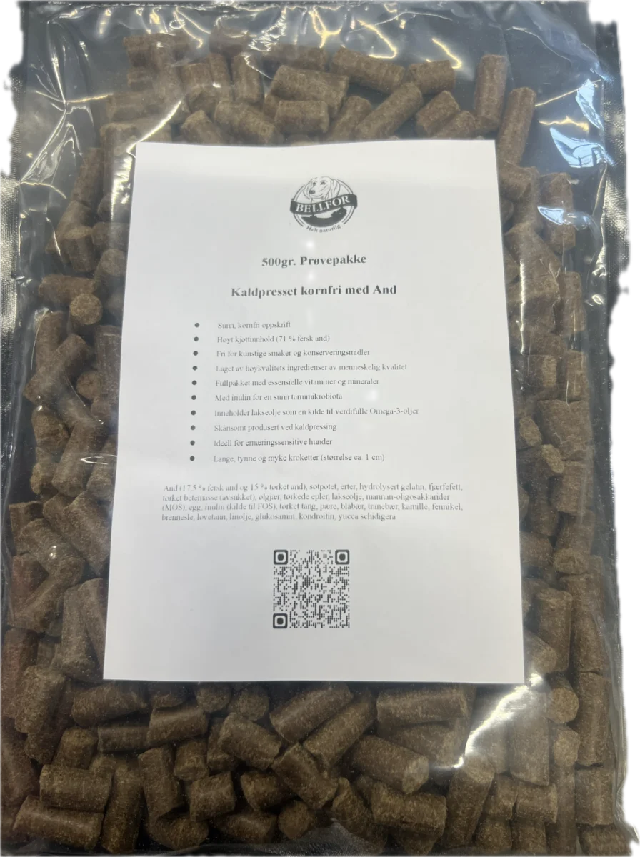 Bellfor 500g Prøvepakke Kaldpresset med And - Image 2