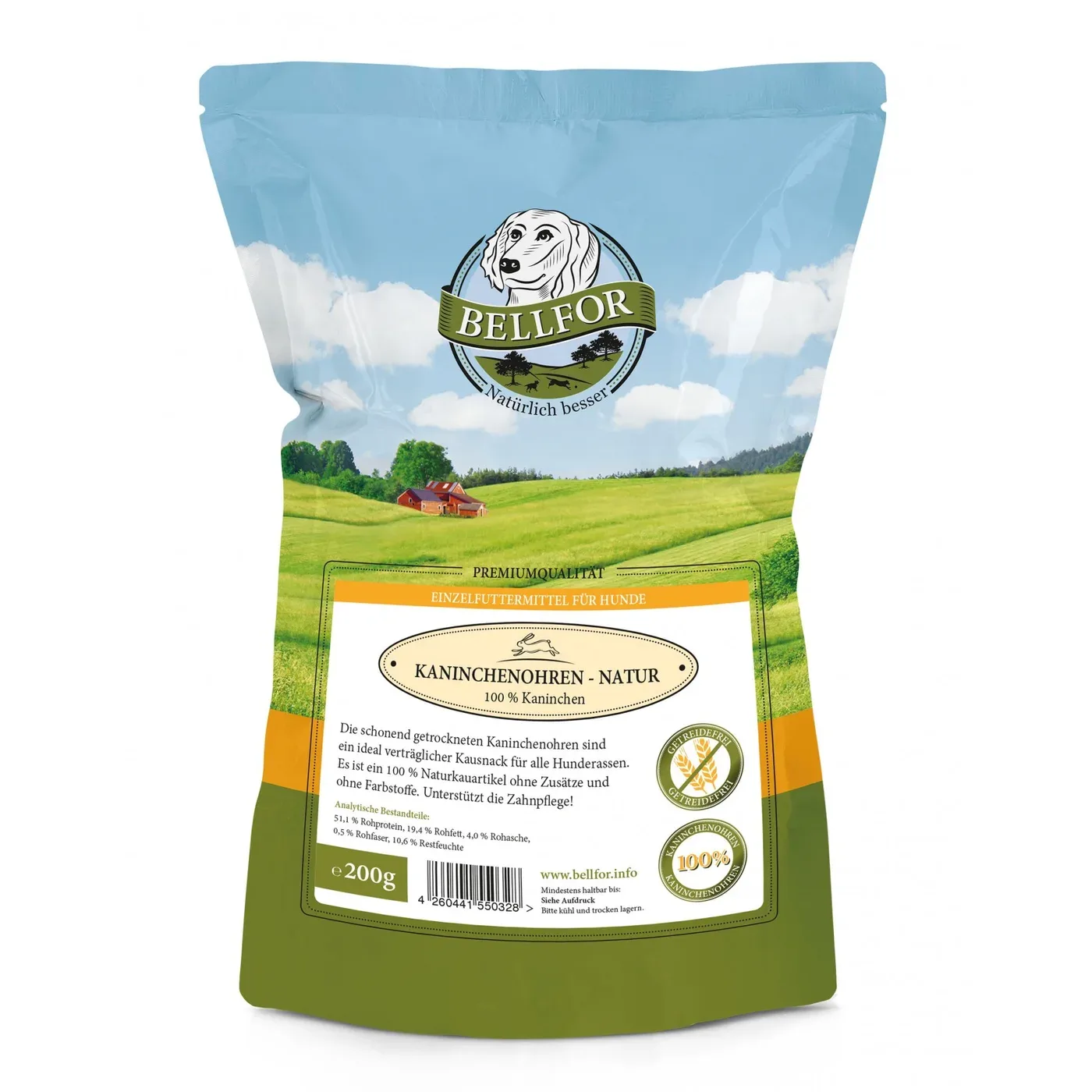 Bellfor Kaninører uten Pels 200 g