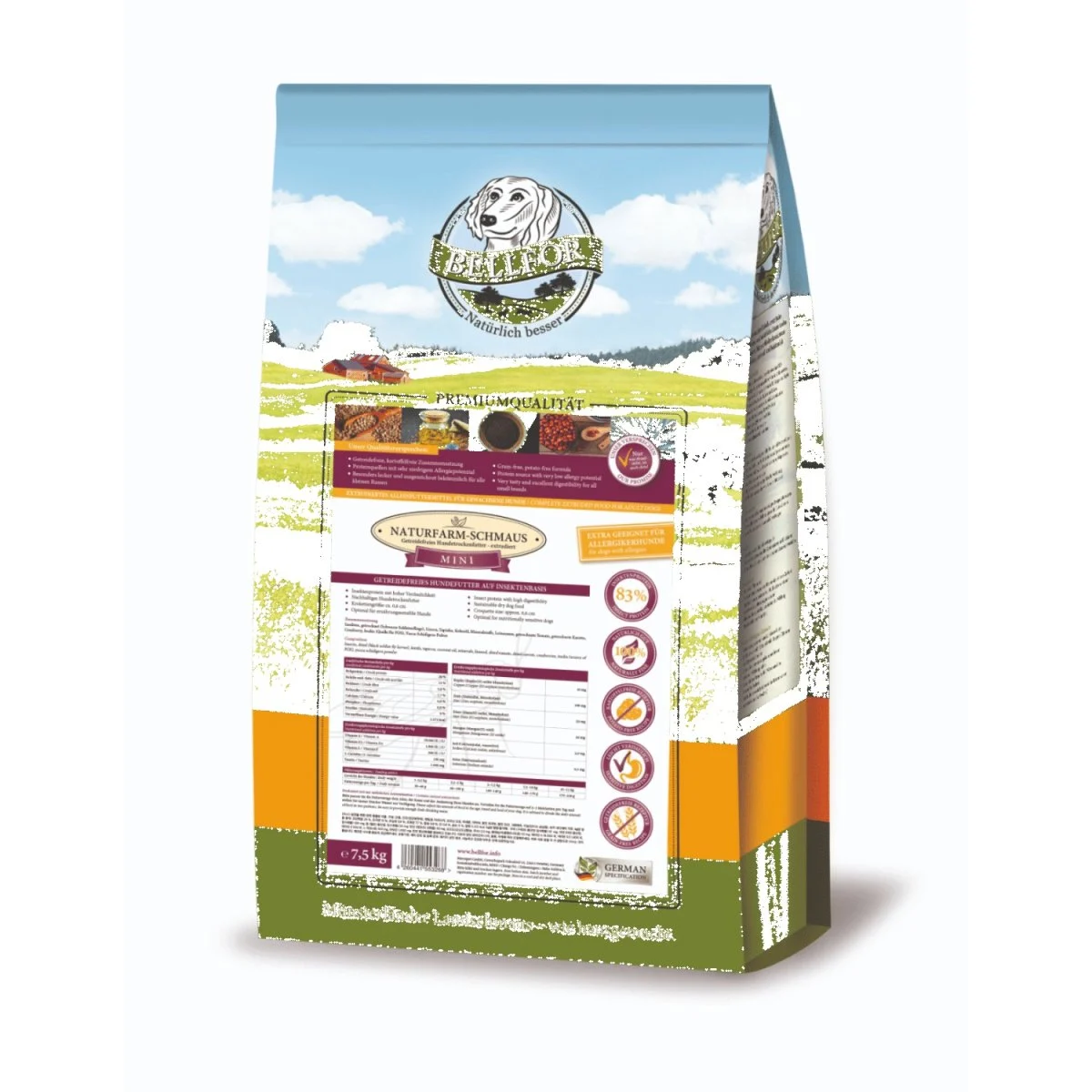 Bellfor kornfri med insektprotein NaturFarm-Schmaus Mini