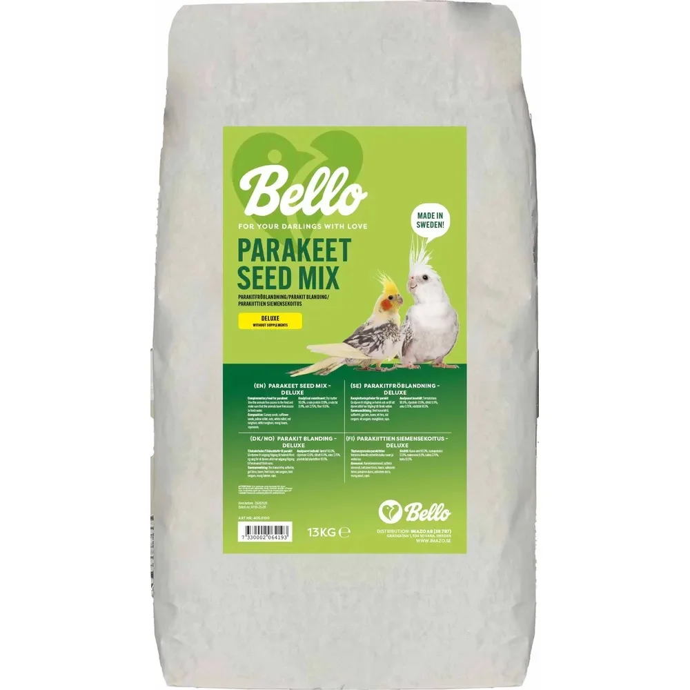 Bello Parakitt Deluxe – frøblanding uten vitaminpellets - Image 2