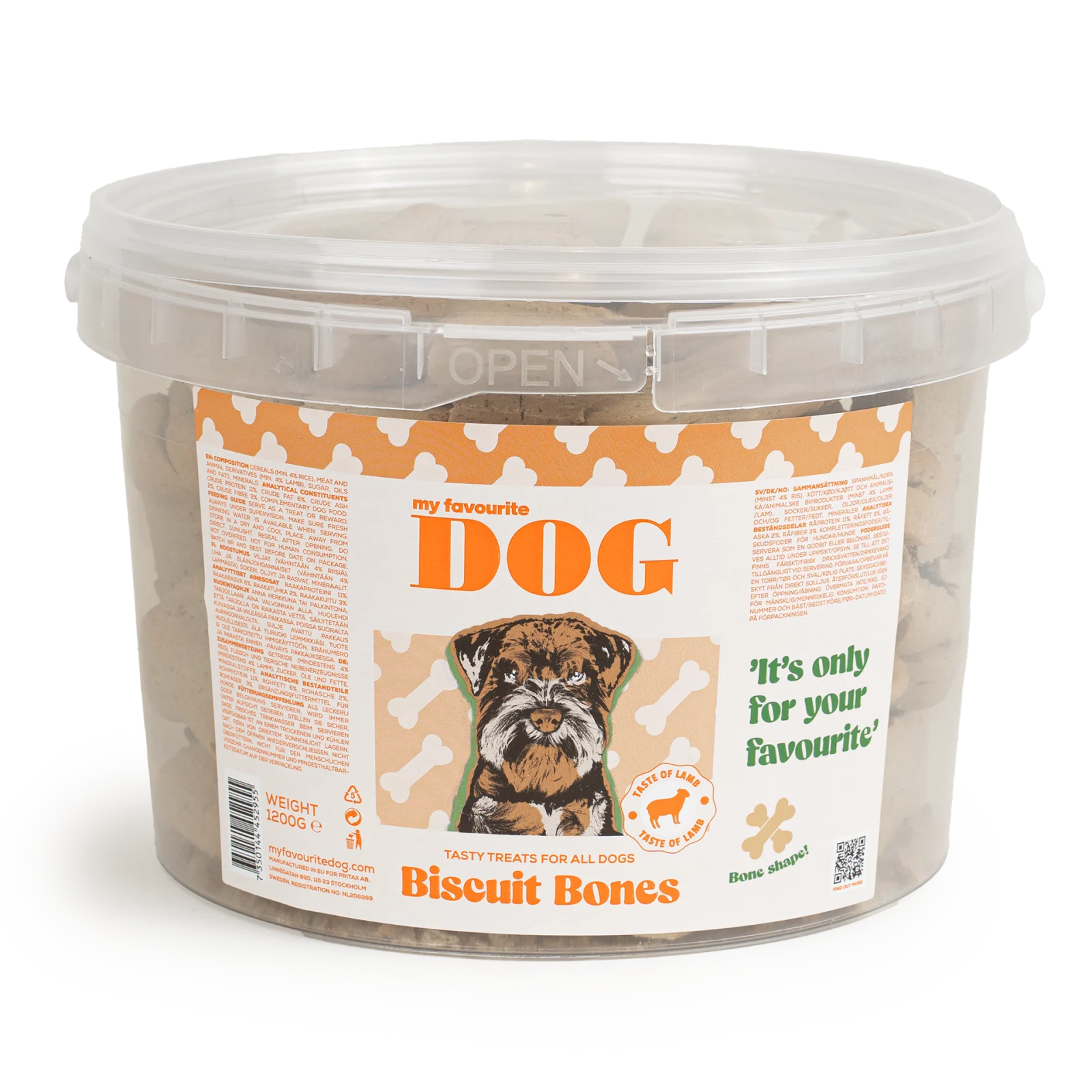 Biscuit Bones med lammesmak