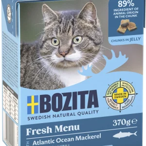 Biter i gel猫 med makrell