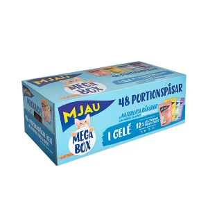 Biter i Gel茅 med Kj酶tt og Fisk Megabox 48x85g