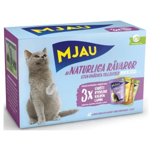 Biter i Gel茅 med Kj酶ttmiks 12x85g Kattemat