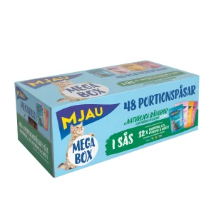Biter i Saus med Kj酶tt og Fisk Megabox 48x85g