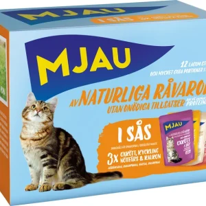 Biter i Saus med Kj酶ttmiks 12x85g Kattemat