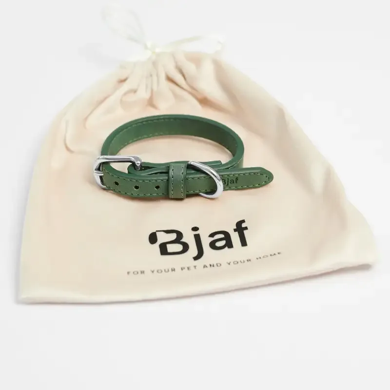 Bjaf – Milano halsbånd (skoggrønn, stål)