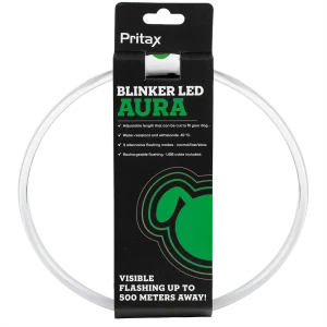 Blinkende krage LED Aura Green