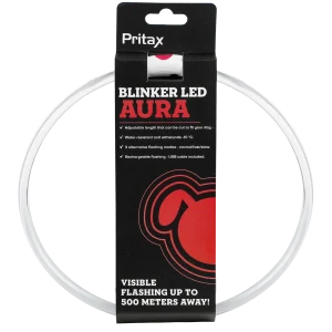 Blinkende krage LED Aura Red