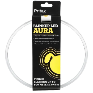 Blinkende krage LED Aura Yellow