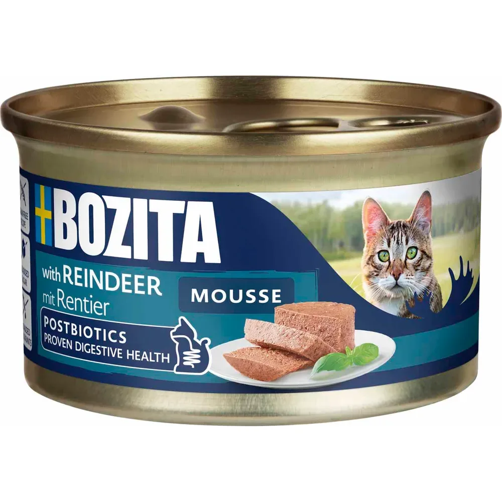 Bozita Cat Mousse w/Reindeer 85g