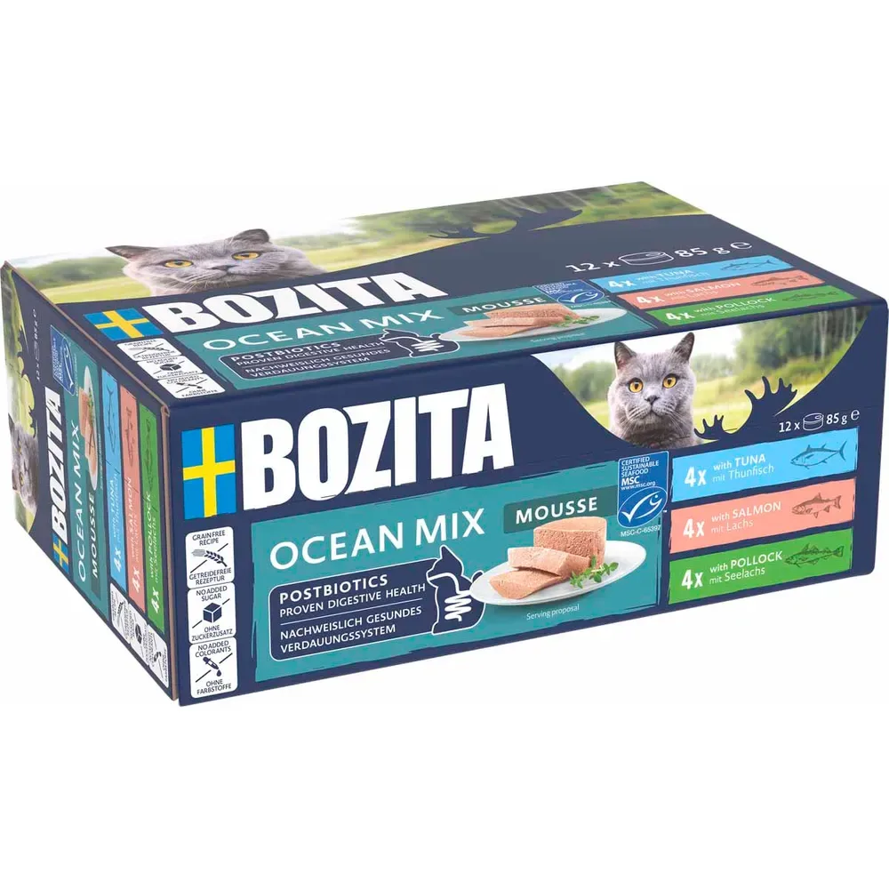 Bozita Cat Ocean Mix Mousse 12x85g