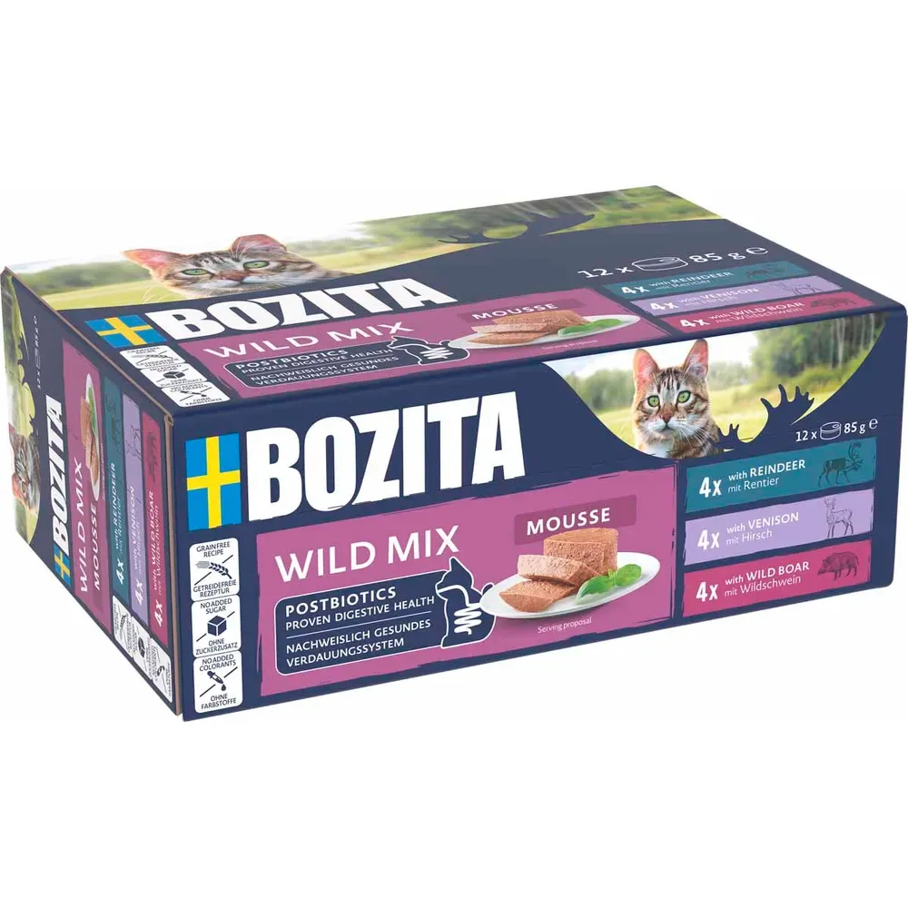 Bozita Cat Wild Mix Mousse 12x85g
