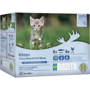 Bozita Feline Kitten Meat and Fish In Sauce Multibox