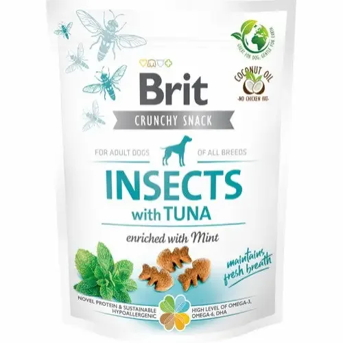 Brit – Care Funksjonell Snack, Sprø kjeks insekt & tunfisk 200g