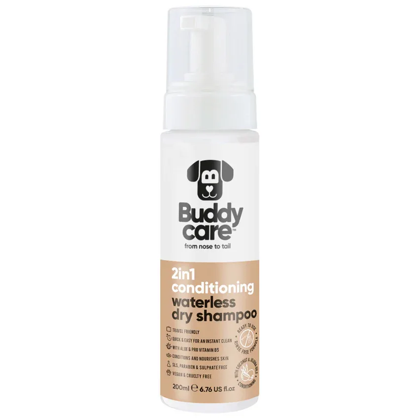 Buddy Care Dog 2in1 Conditioning Waterless Dry Shampoo 200ml
