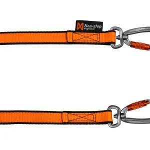 Bungee Hundeb氓nd Dobbelt Oransje One Size